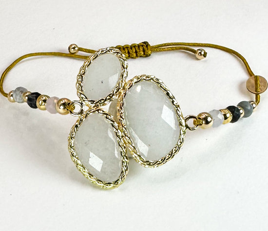 Bracelet FORTUNA UNO Blanc translucide - Quartz - MTFORJEL