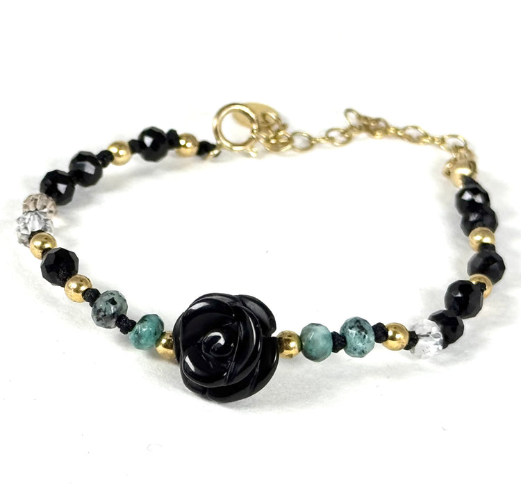 Bracelet FIORE | Onyx noire - MTFORJEL