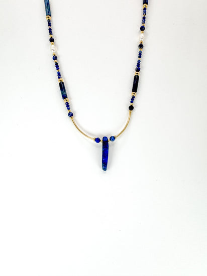 Collier SENSUALITA n°2 Bleu - Lapis Lazuli - MTFORJEL