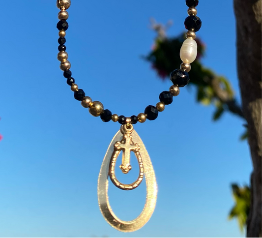 Collier FERVORE n°4 Noir - Obsidienne - MTFORJEL