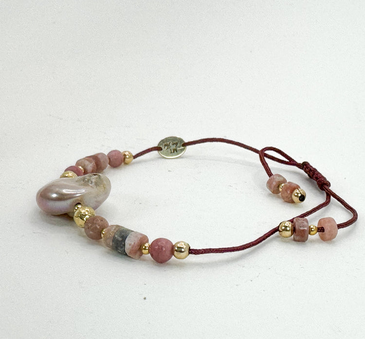 (Copie) Bracelet DOLCEZZA LIA Rose - Rhodonite - MTFORJEL