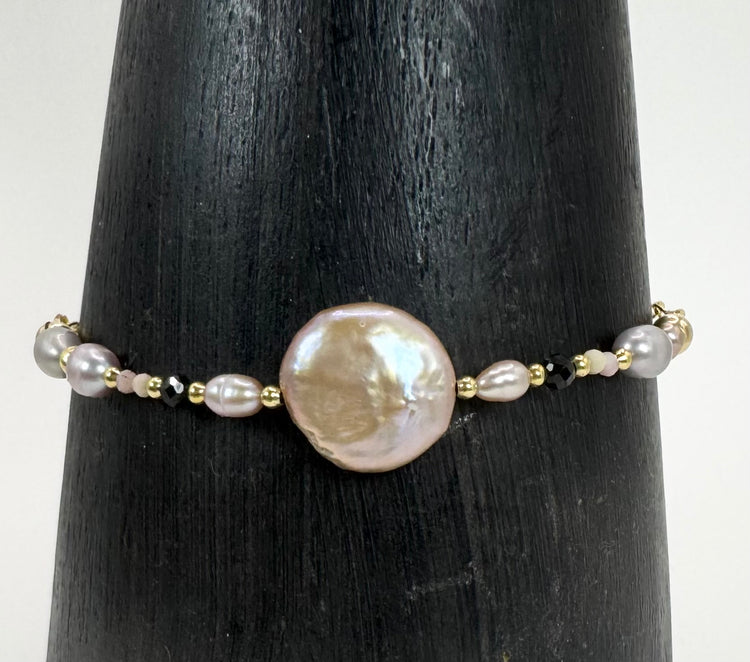 Bracelet DOLCEZZA Rose - Pierre de Soleil - MTFORJEL