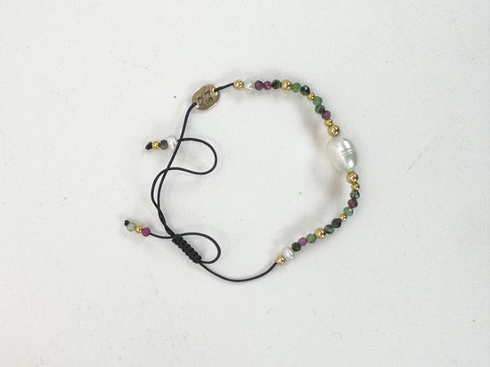 Bracelet FINEZZA LIA Vert incrustation rubis - Rubis zoïsite - MTFORJEL