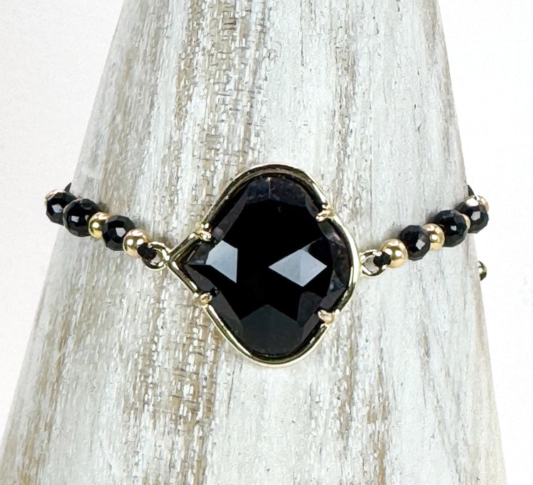 Bracelet PÉTALÉ Noir - Onyx - MTFORJEL