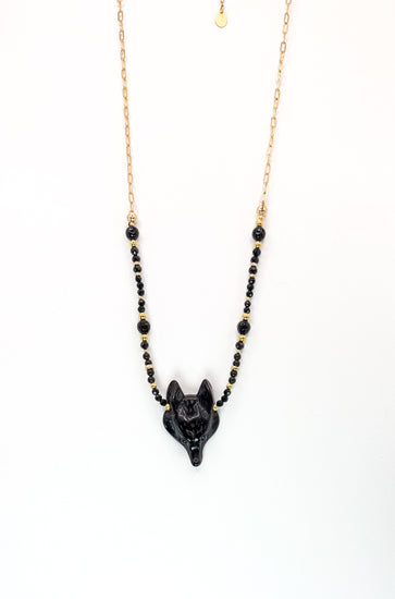 Collier ANIMALUPA Noir - Obsidienne - MTFORJEL