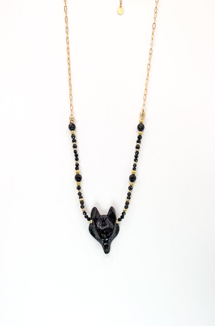 Collier ANIMALUPA Noir - Obsidienne - MTFORJEL