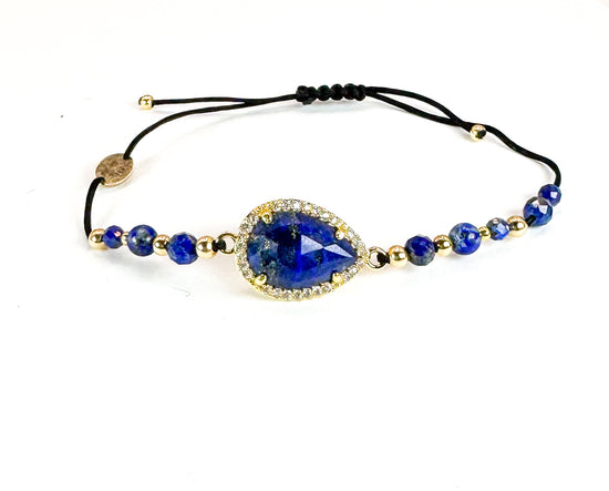 Bracelet PAVIMENTA n°3 Bleu - Lapis Lazuli - MTFORJEL