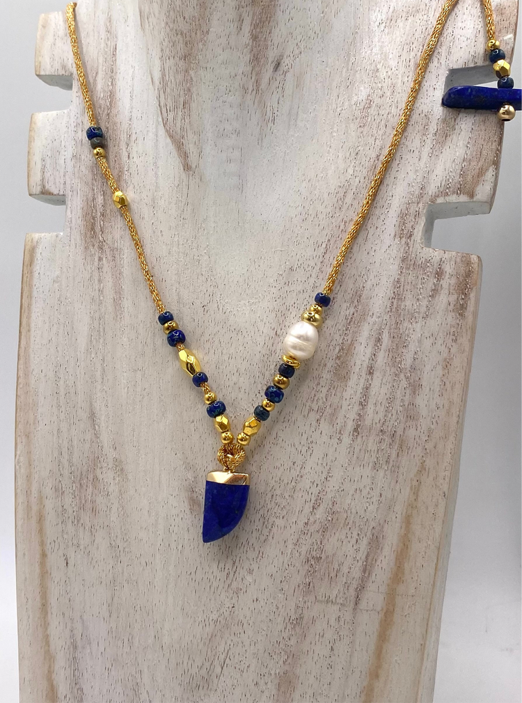 Collier DANTI Bleu - Lapis Lazuli - MTFORJEL
