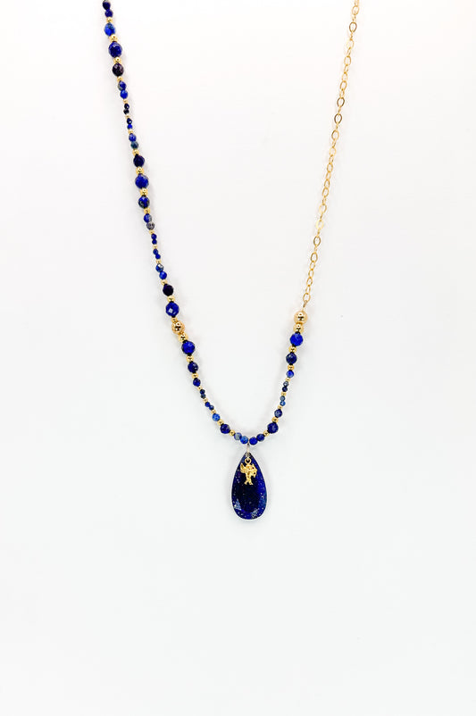 Collier ANGHJULU Bleu - Lapis Lazuli - MTFORJEL