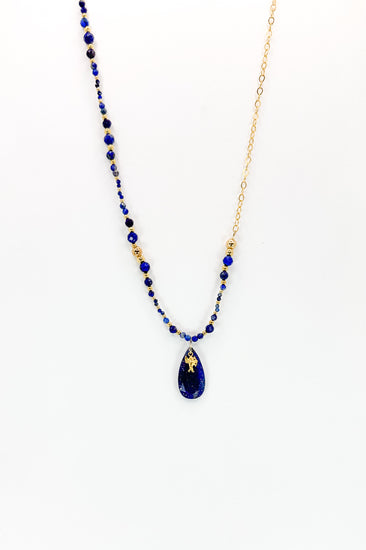 Collier ANGHJULU Bleu - Lapis Lazuli - MTFORJEL