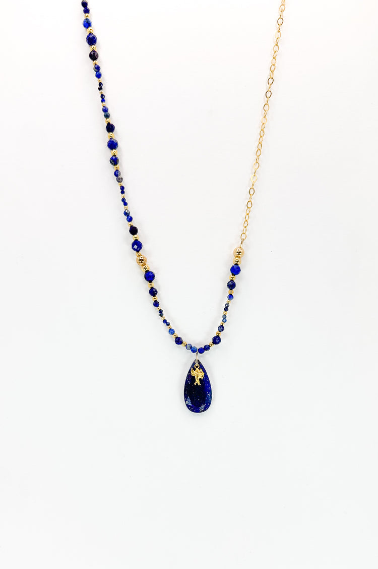 Collier ANGHJULU Bleu - Lapis Lazuli - MTFORJEL