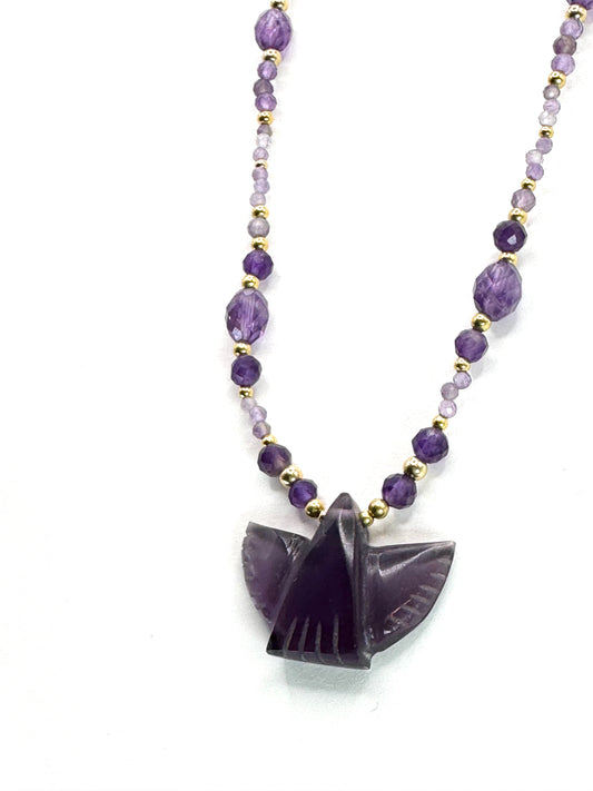 Collier ANIMALACELU  Violet - Améthyste - MTFORJEL