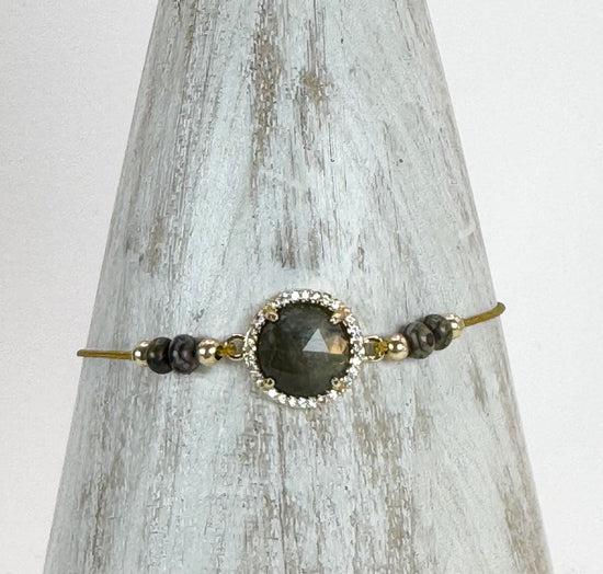 Bracelet PAVIMENTA n°1 Gris - Labradorite - MTFORJEL