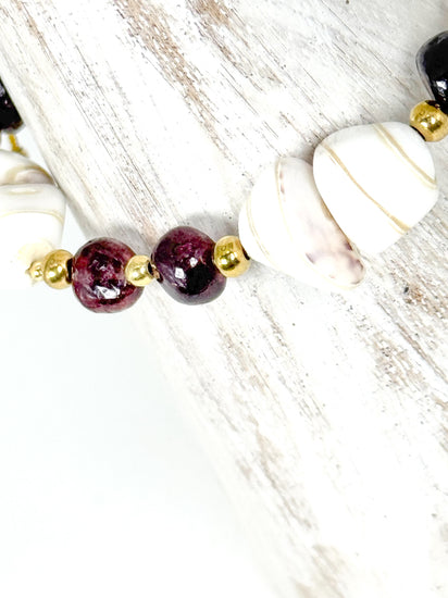 Bracelet LILI CUNCHI n°3 Bordeaux - Grenat - MTFORJEL