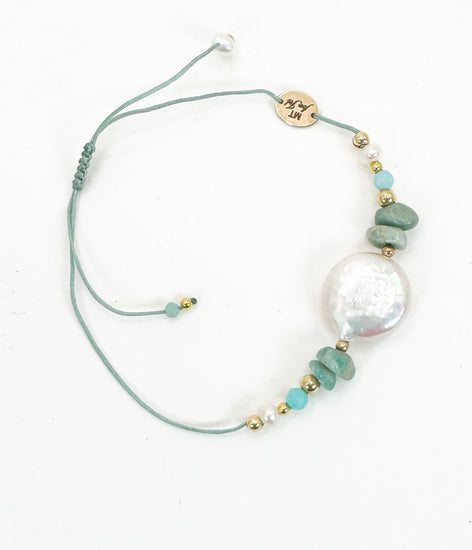 Bracelet DOLCEZZA LIA Vert d'eau - Amazonite - MTFORJEL