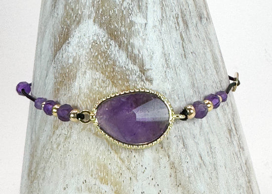 Bracelet SERZA Violet - Améthyste - MTFORJEL
