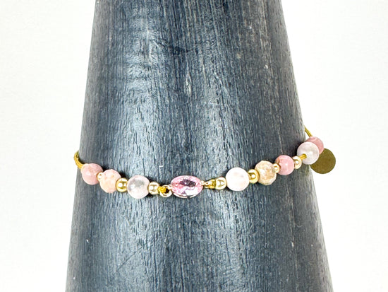 Bracelet ACQUA MINI n°1 Rose pâle - MTFORJEL