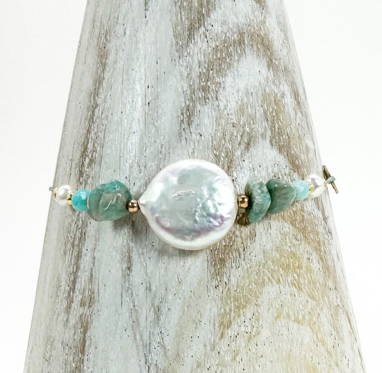 Bracelet DOLCEZZA LIA Vert d'eau - Amazonite - MTFORJEL