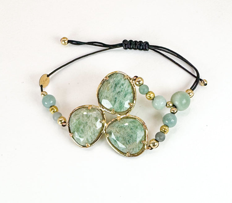 Bracelet FORTUNA DUO Vert d'eau - Amazonite - MTFORJEL