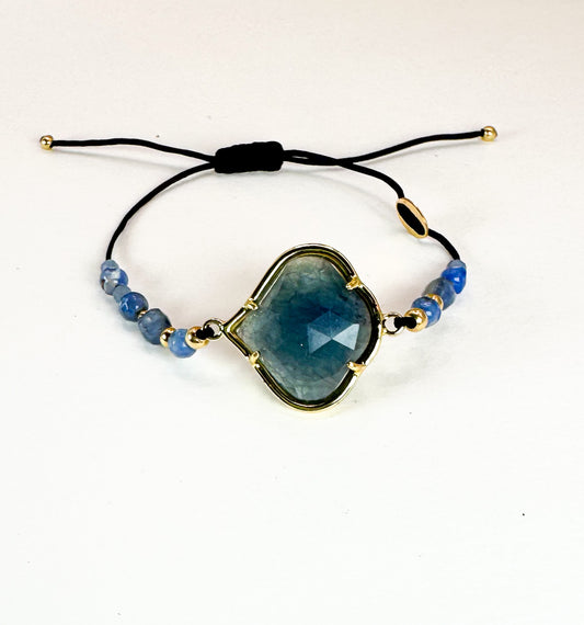 Bracelet PÉTALÉ Bleu pâle - Quartz bleu - MTFORJEL