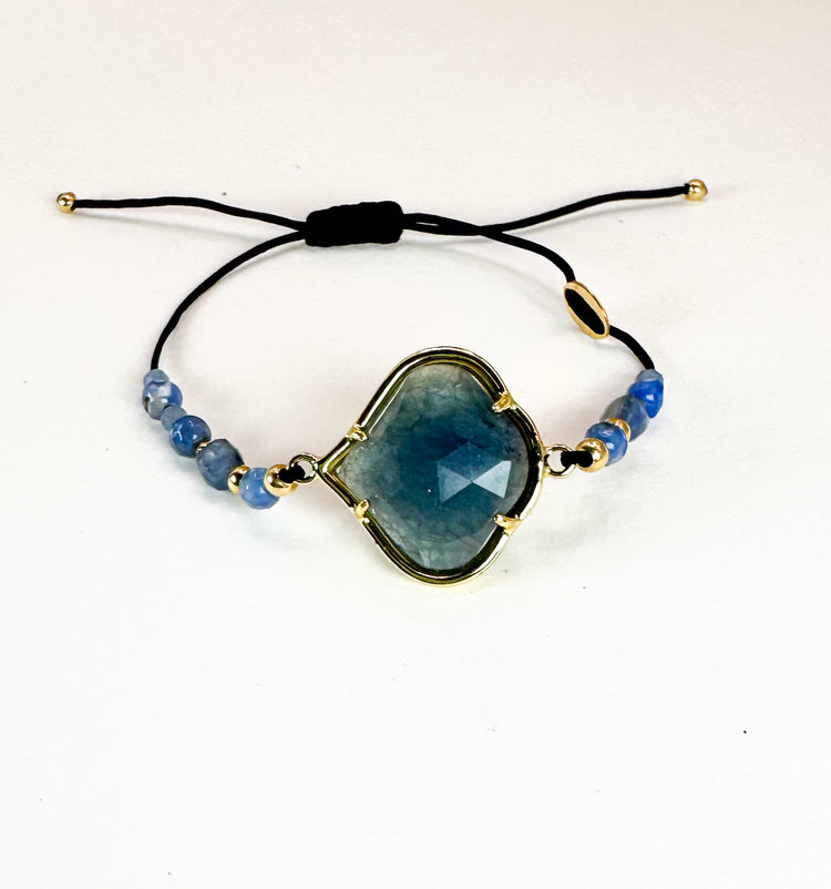 Bracelet PÉTALÉ Bleu pâle - Quartz bleu - MTFORJEL