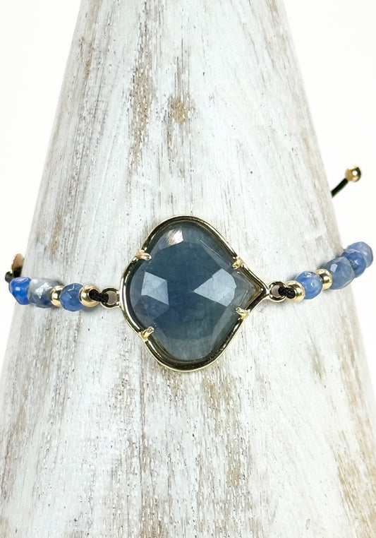 Bracelet PÉTALÉ Bleu pâle - Quartz bleu - MTFORJEL