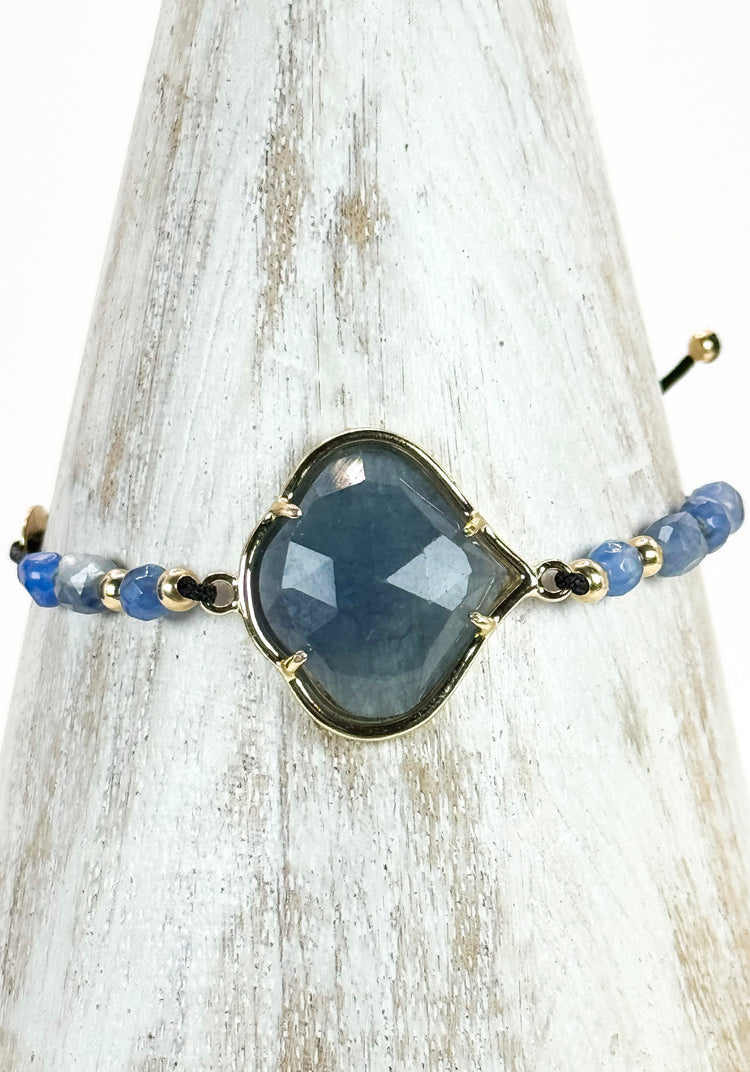 Bracelet PÉTALÉ Bleu pâle - Quartz bleu - MTFORJEL