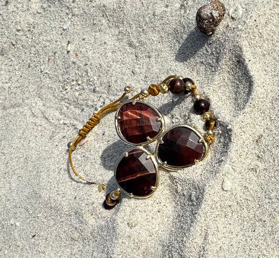 Bracelet FORTUNA DUO Marron - Oeil de tigre - MTFORJEL