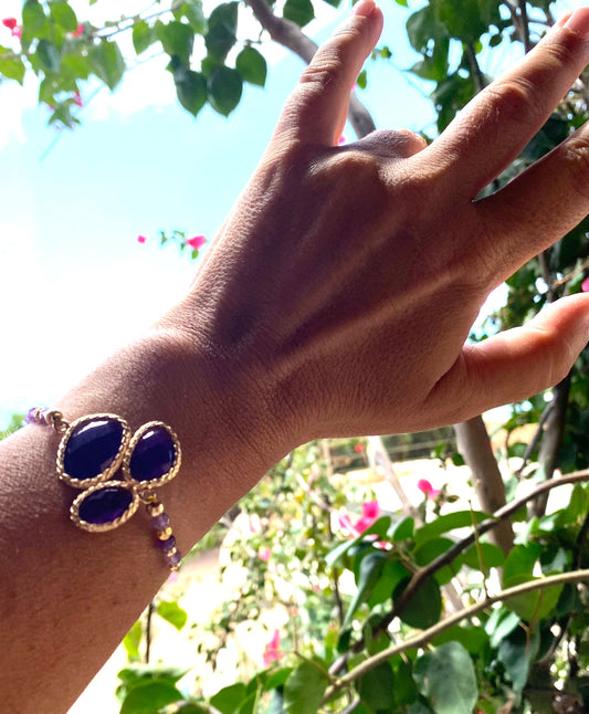 Bracelet FORTUNA UNO Violet - Améthyste - MTFORJEL