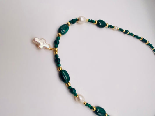 Collier FERVORE n°3 Vert - Malachite - MTFORJEL