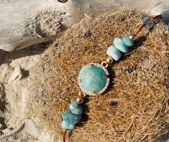 Bracelet PAVIMENTA n°1 Vert clair - Amazonite - MTFORJEL