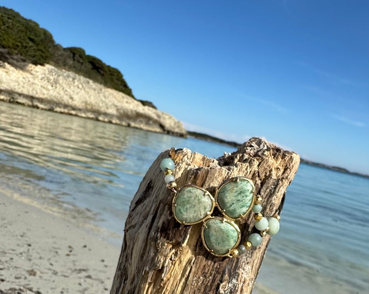 Bracelet FORTUNA DUO Vert d'eau - Amazonite - MTFORJEL