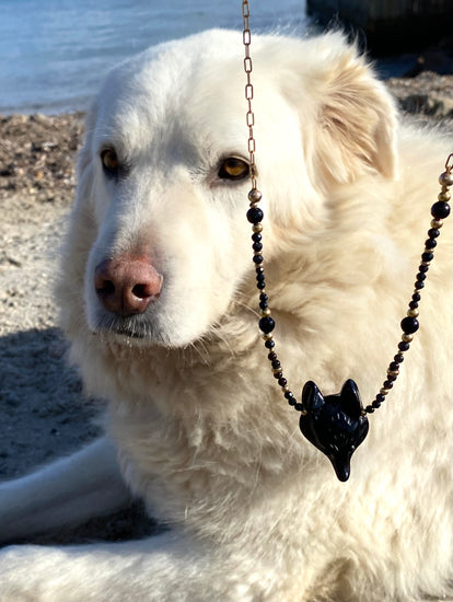 Collier ANIMALUPA Noir - Obsidienne - MTFORJEL