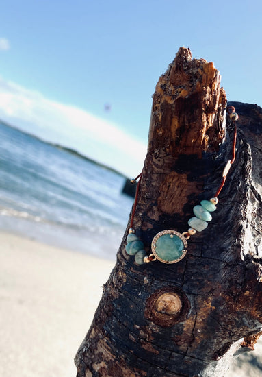 Bracelet PAVIMENTA n°1 Vert clair - Amazonite - MTFORJEL