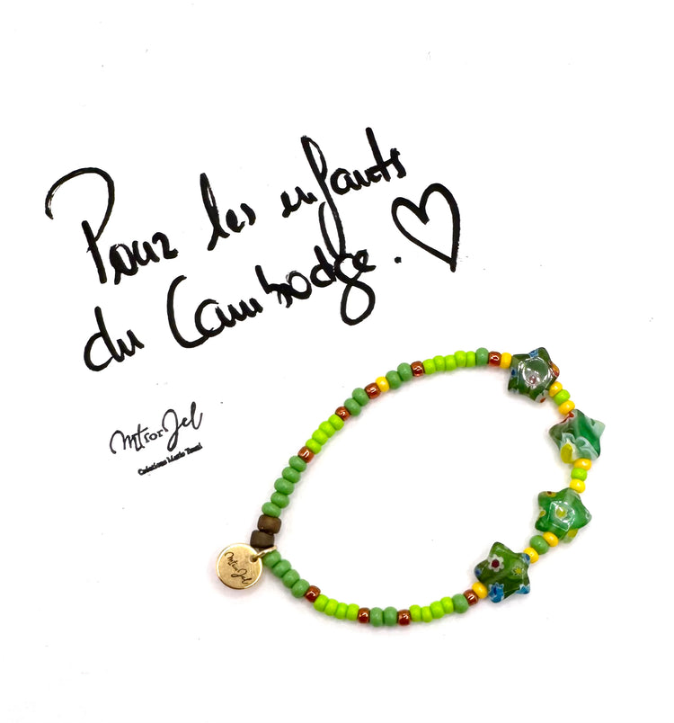 Bracelet HUMANI | mini stella vert - MTFORJEL