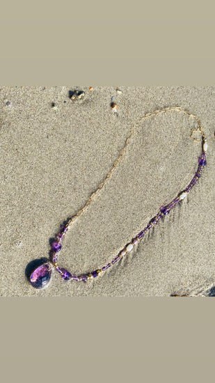Collier GOCCIA n°1 Violet - Améthyste - MTFORJEL