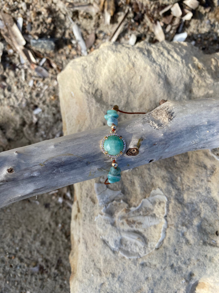 Bracelet PAVIMENTA n°1 Vert clair - Amazonite - MTFORJEL