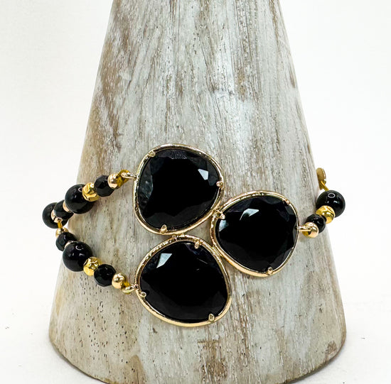 Bracelet FORTUNA DUO Noir - Onyx - MTFORJEL