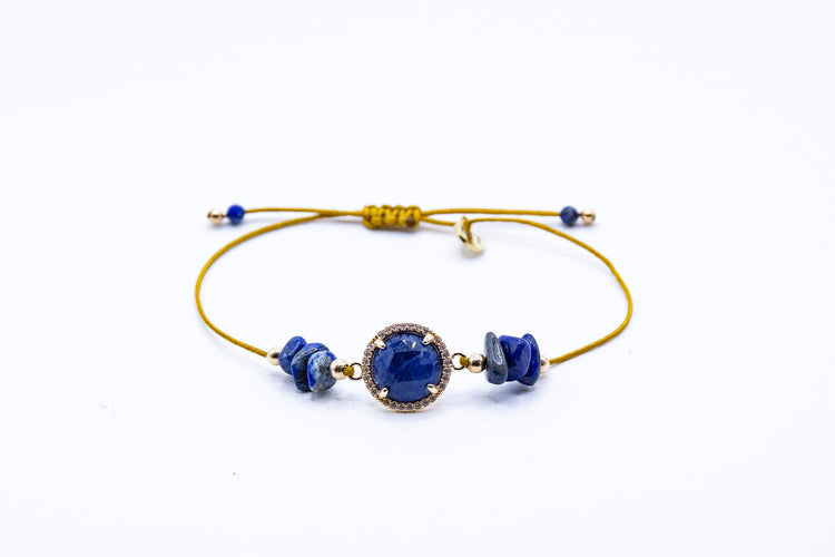 Bracelet PAVIMENTA n°1bis Bleu - Lapis Lazuli - MTFORJEL