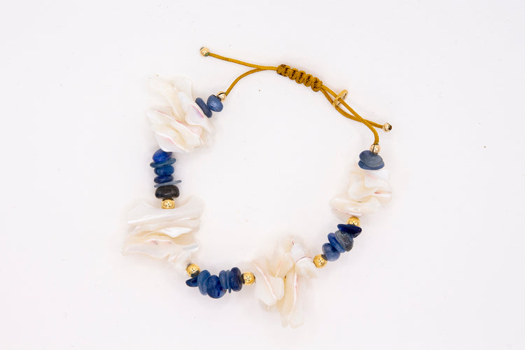 Bracelet LILI CUNCHI n°1 Bleu foncé - Lapis lazuli - MTFORJEL