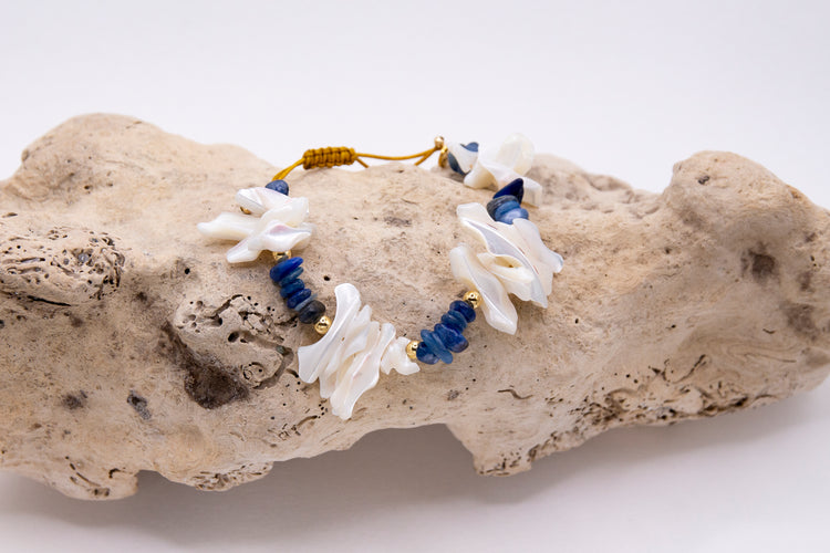 Bracelet LILI CUNCHI n°1 Bleu foncé - Lapis lazuli - MTFORJEL