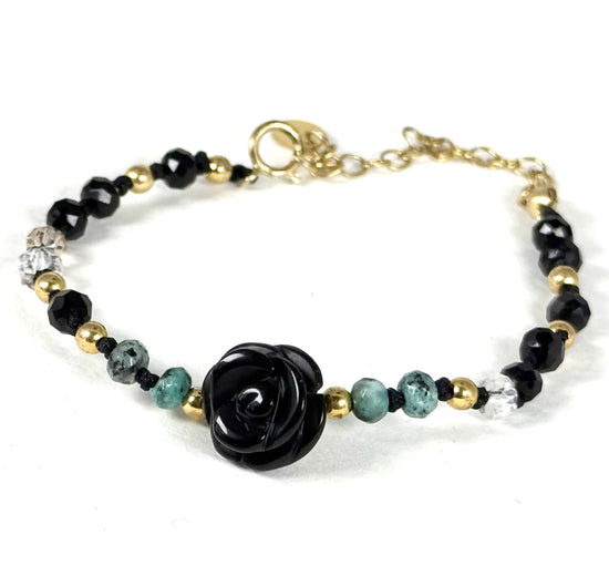 Bracelet FIORE | Onyx noire - MTFORJEL
