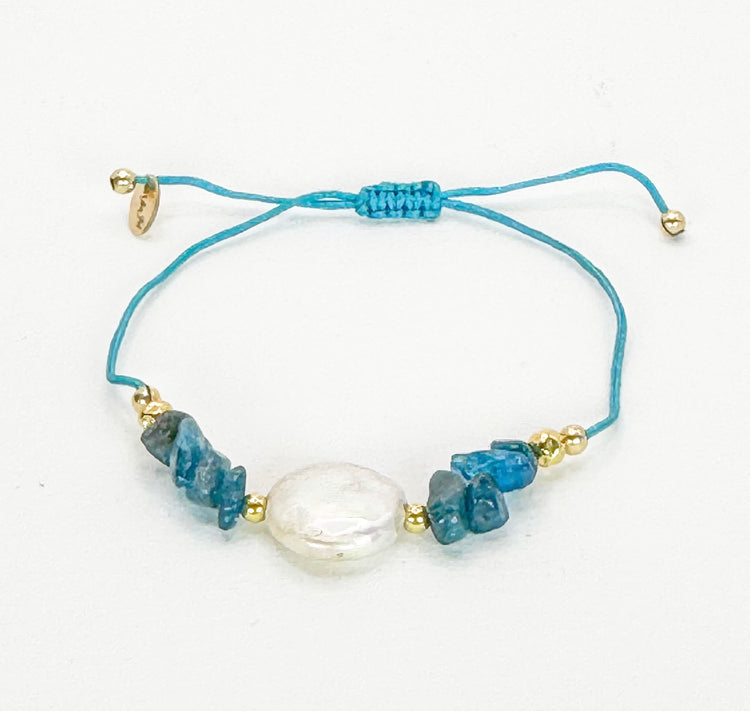 Bracelet DOLCEZZA LIA Bleu vibrant - Apatite - MTFORJEL