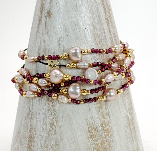 Bracelet FINEZZA LIA Bordeaux - Grenat - MTFORJEL