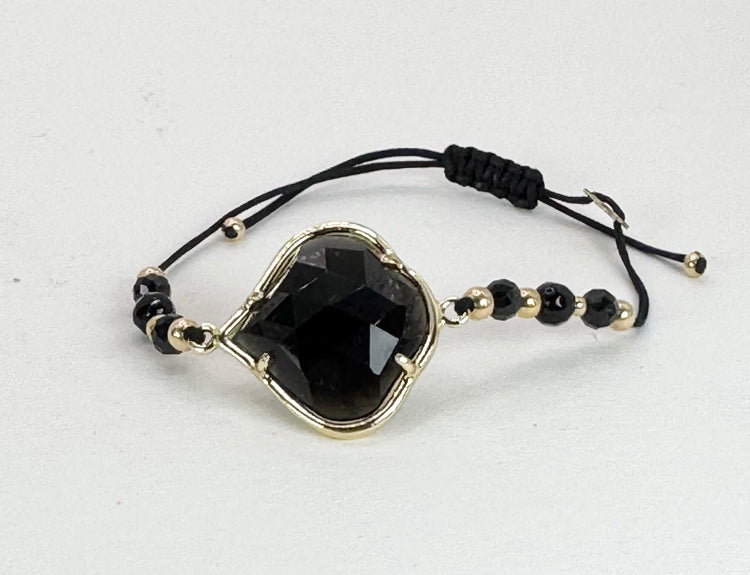 Bracelet PÉTALÉ Noir - Onyx - MTFORJEL