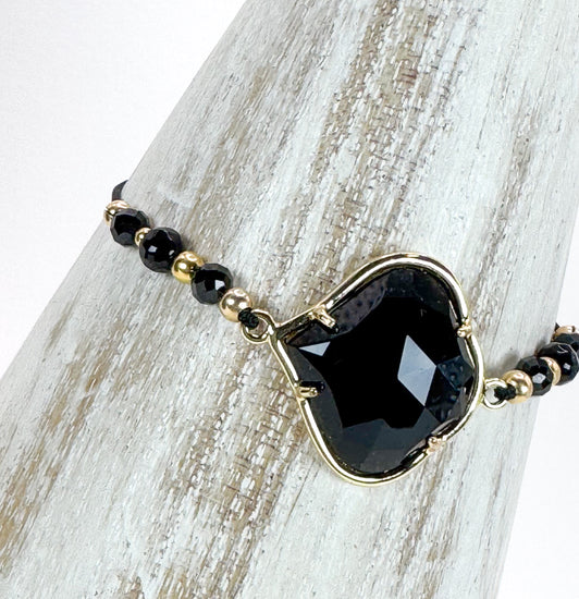 Bracelet PÉTALÉ Noir - Onyx - MTFORJEL