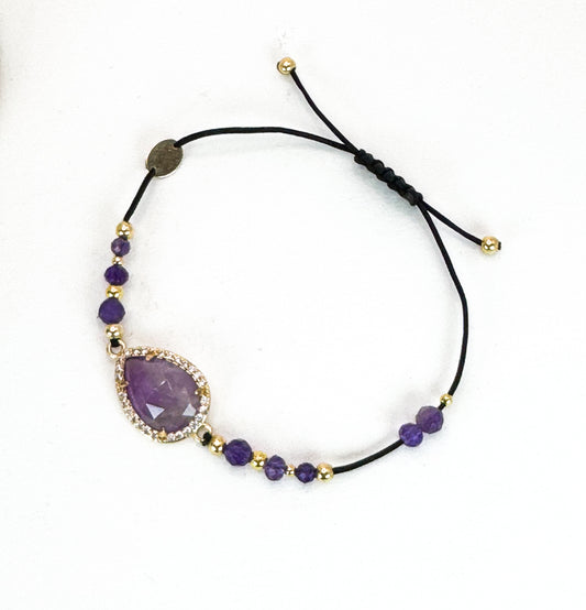 Bracelet PAVIMENTA n°3 Violet - Améthyste - MTFORJEL