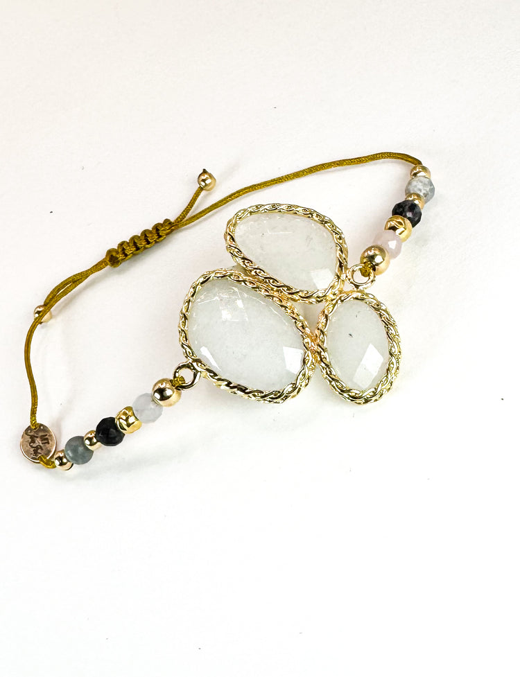 Bracelet FORTUNA UNO Blanc translucide - Quartz - MTFORJEL