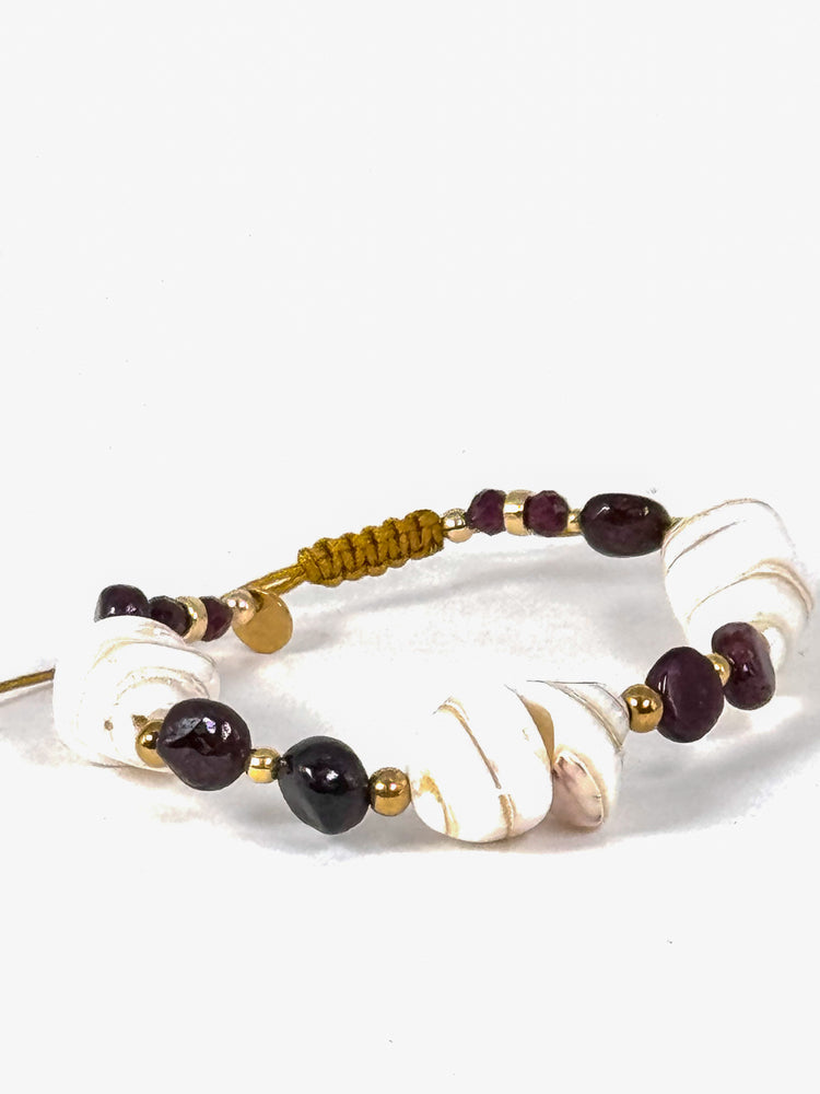 Bracelet LILI CUNCHI n°3 Bordeaux - Grenat - MTFORJEL