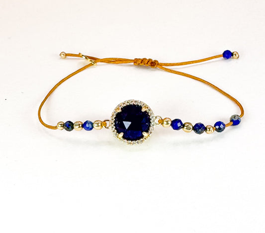 Bracelet PAVIMENTA n°1 Bleu - Lapis Lazuli - MTFORJEL